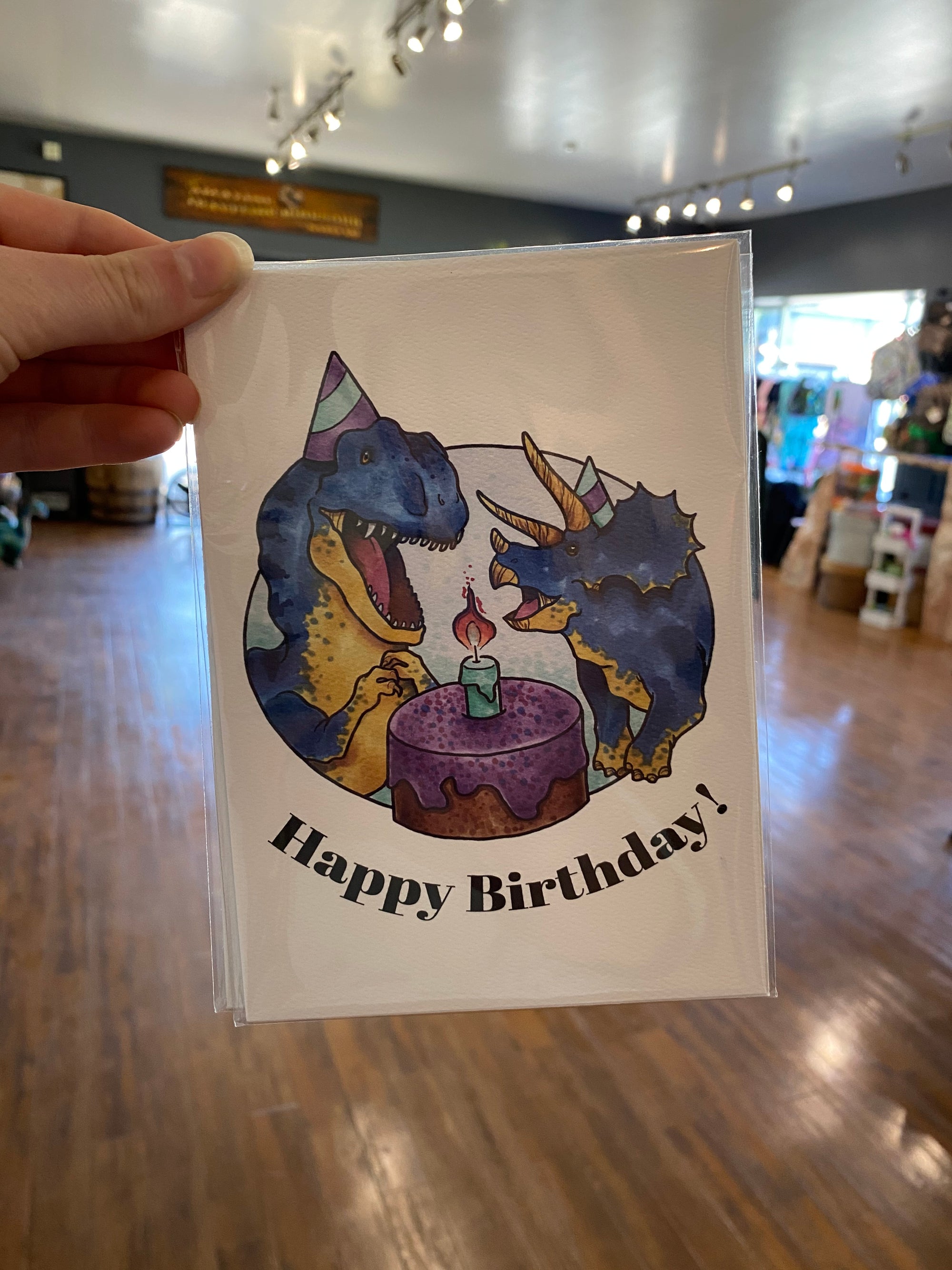 Dino birthday print (5x7 inches)
