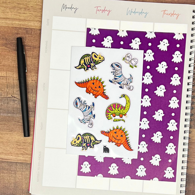 Trick Rawr Treat Sticker Sheet