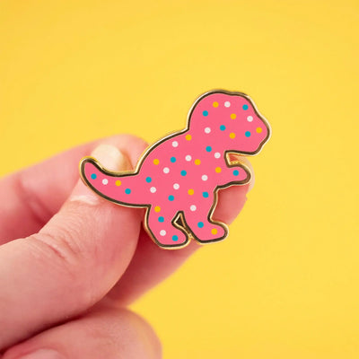 Trex Dino Cookie Pin - 2 Posts | Hard Enamel | Collectable