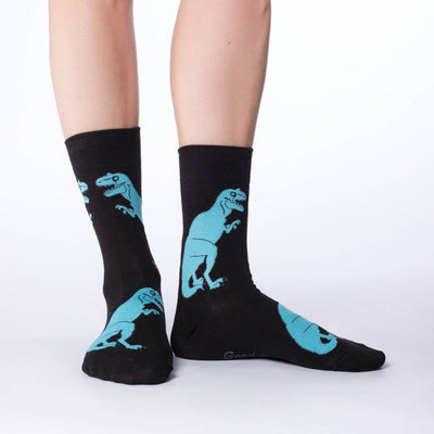 Black T-Rex Dinosaur Socks