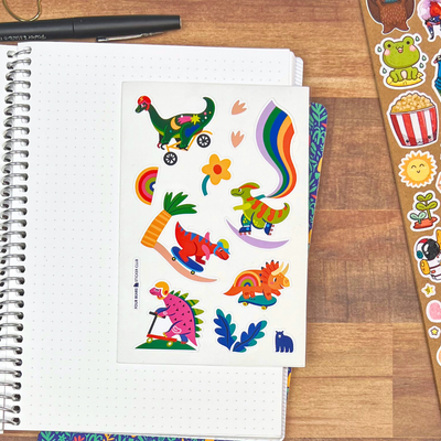 Skater-saurus Sticker Sheet