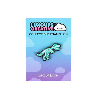 T-Rex Skeleton Pin - 2 Posts | Hard Enamel | Collectable Pin