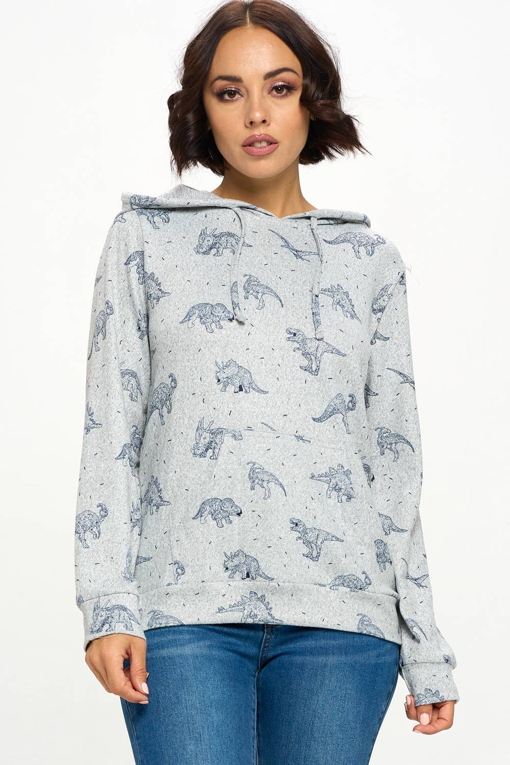 Dinosaur Print Hoodie