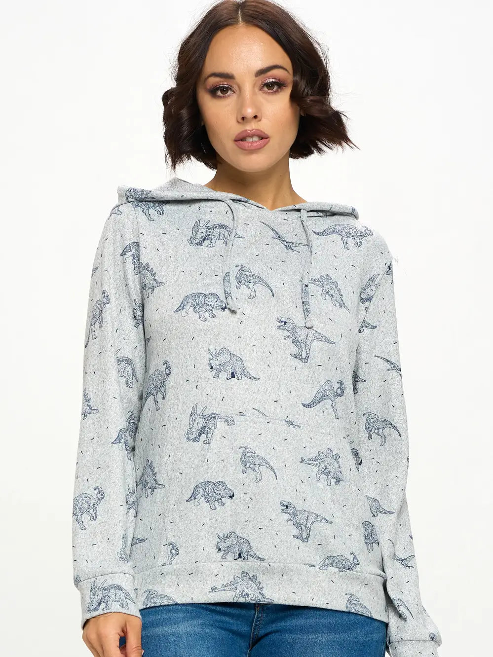 Dinosaur Print Hoodie