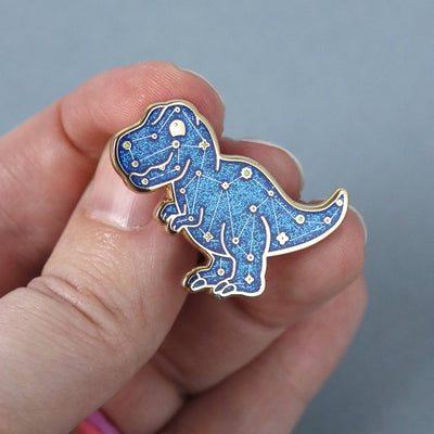 T-Rex Constellation Pin - 2 Posts | Hard Enamel | Lapel Pin