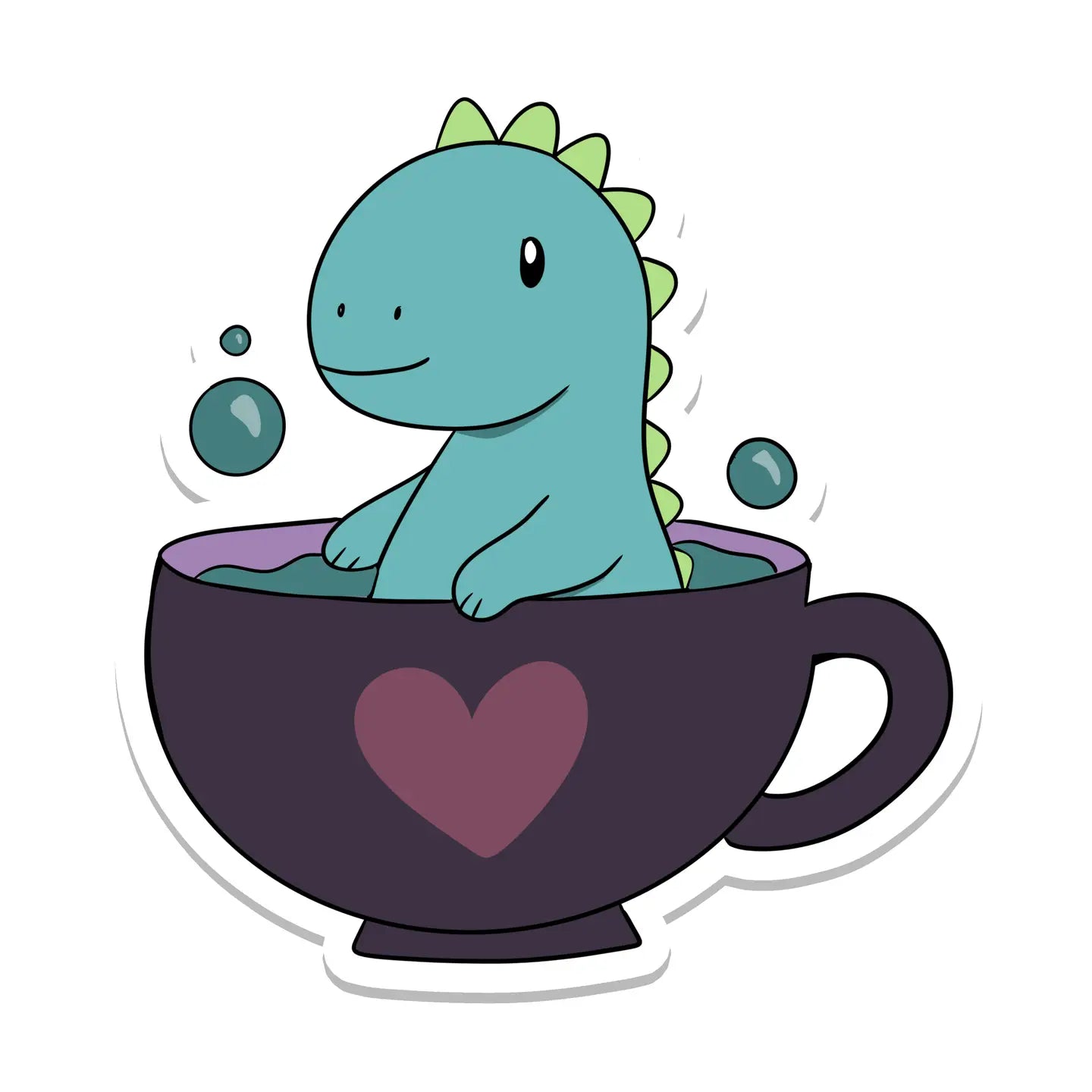 Dino Tea Sticker