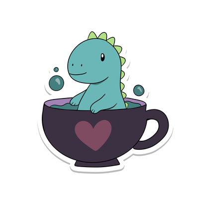 Dino Tea Sticker
