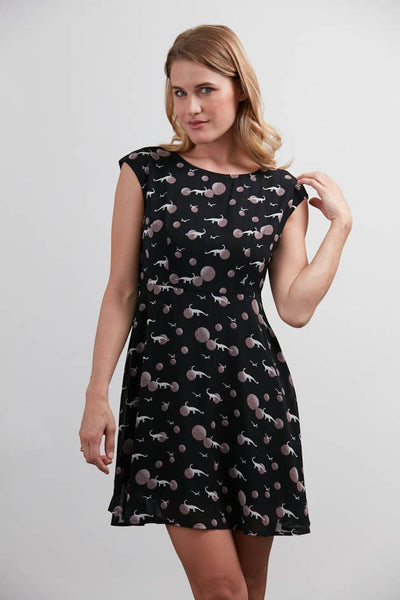 Black dress Dinosaur Planets