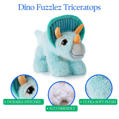 Fuzzlez Triceratops Dinosaur Plush