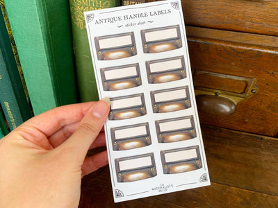 Antique Handle Label Sheet