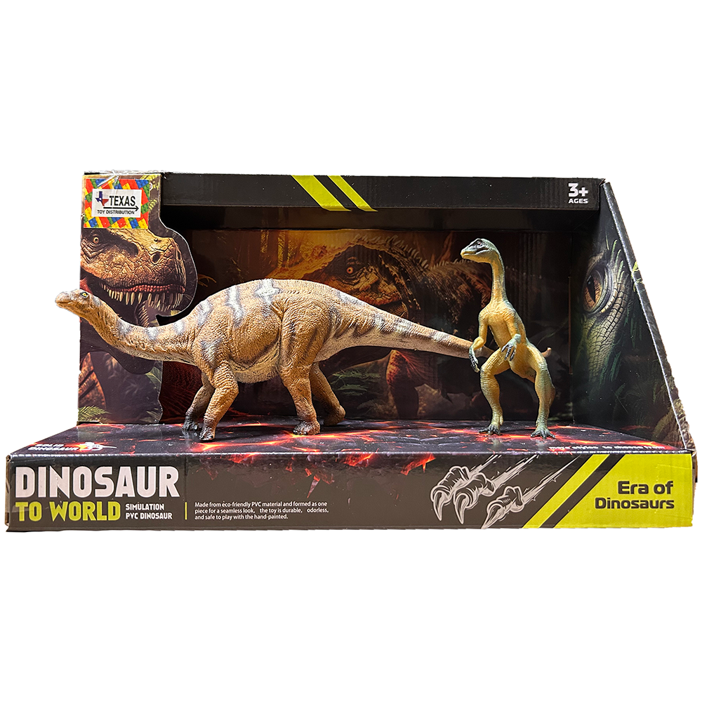 Dinosaur Figurines Apatosaurus and Theropod