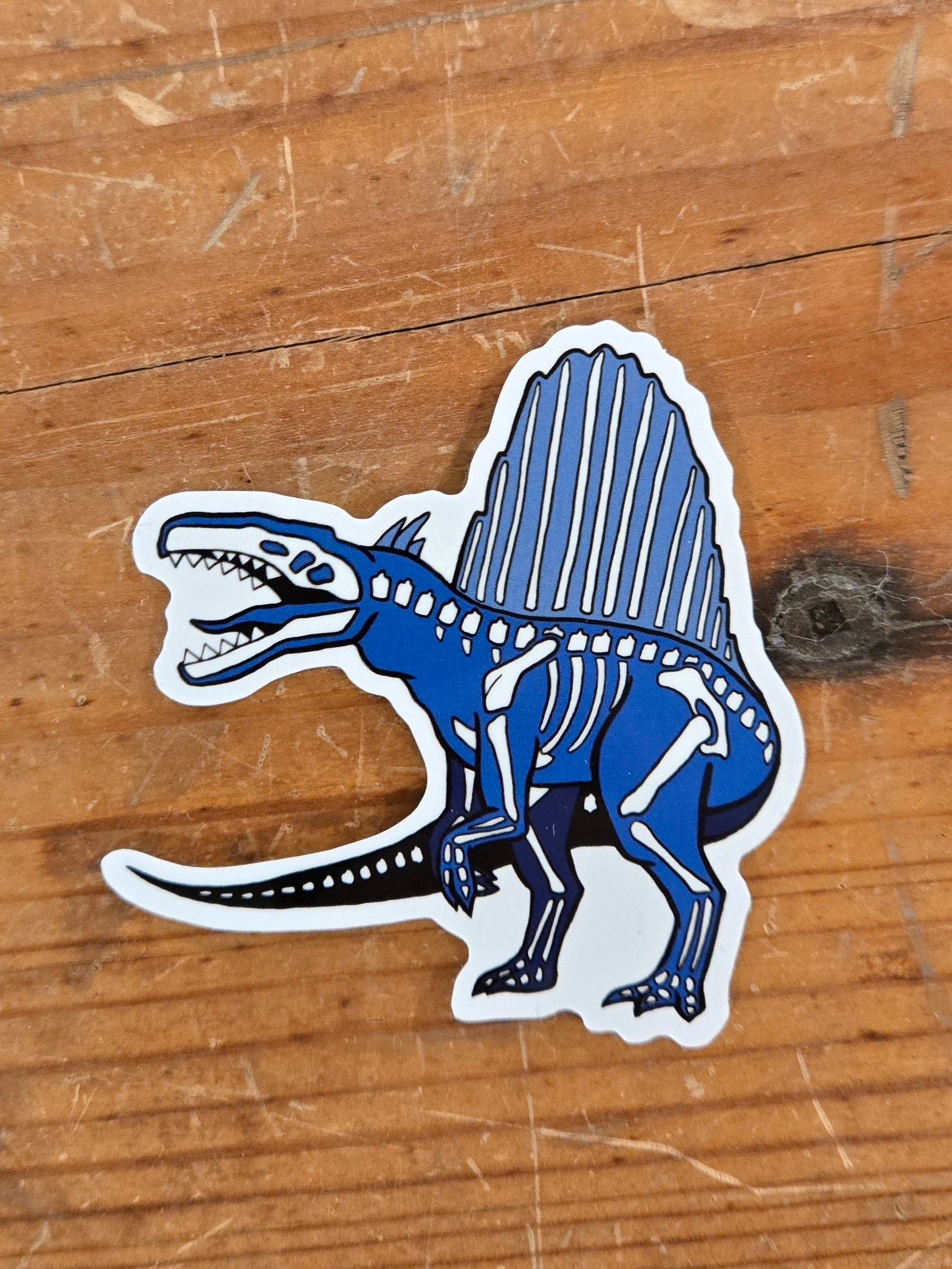 Spinosaurus skeleton sticker