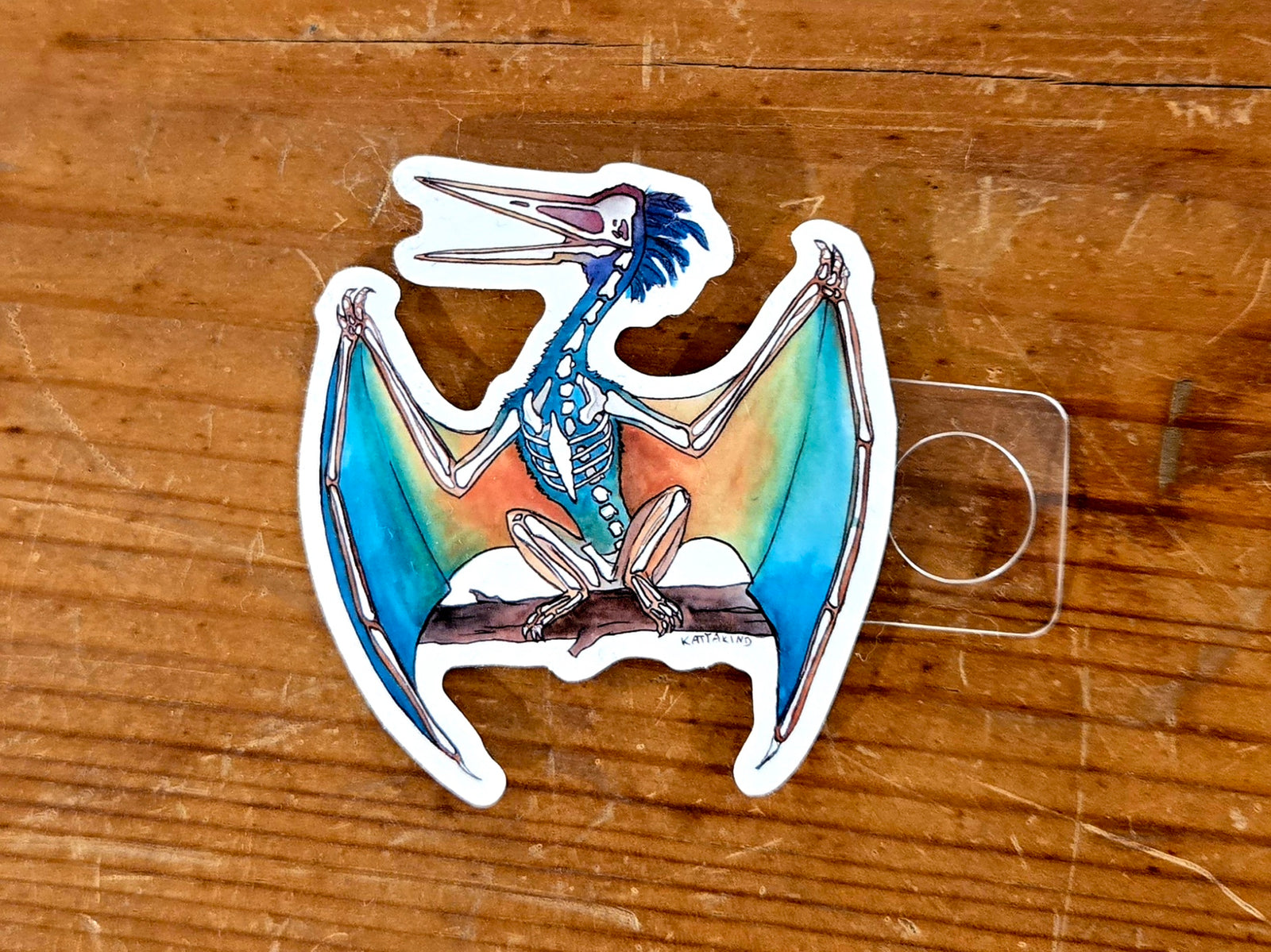 Quetzalcoatlus Skeleton Sticker