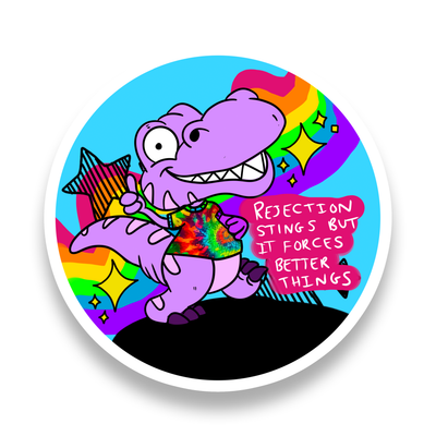Rejection Stings Vinyl Sticker