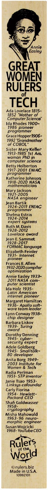 Women in Tech Ruler