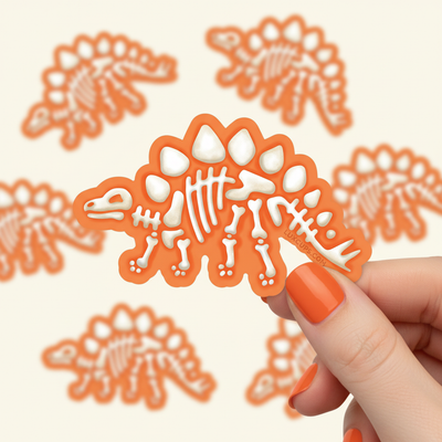Stego Skeleton Sticker - Vinyl | Die-Cut | Weather-Proof