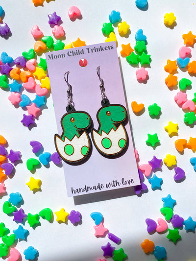 Kawaii T-Rex Earrings