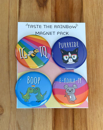 Taste The Rainbow Pride Magnet Pack of Puns