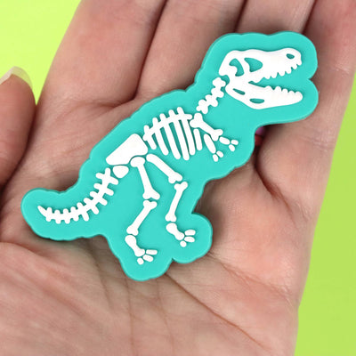 T-Rex Skeleton Magnet - Rubber | Die-Cut | All-Over Magnet