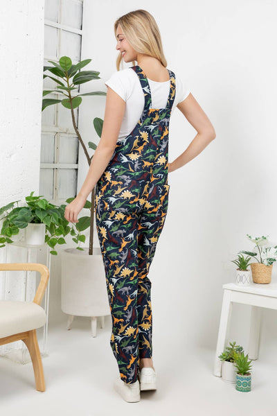 Retro Dino Overalls