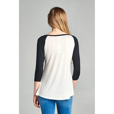 Dino Print Raglan Shirt