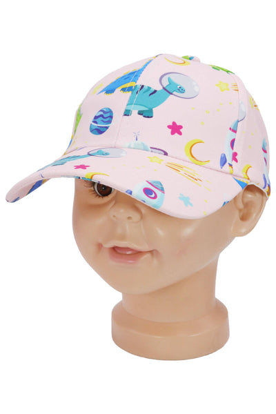 Kids Outer Space Galaxy Dinosaur Baseball Cap