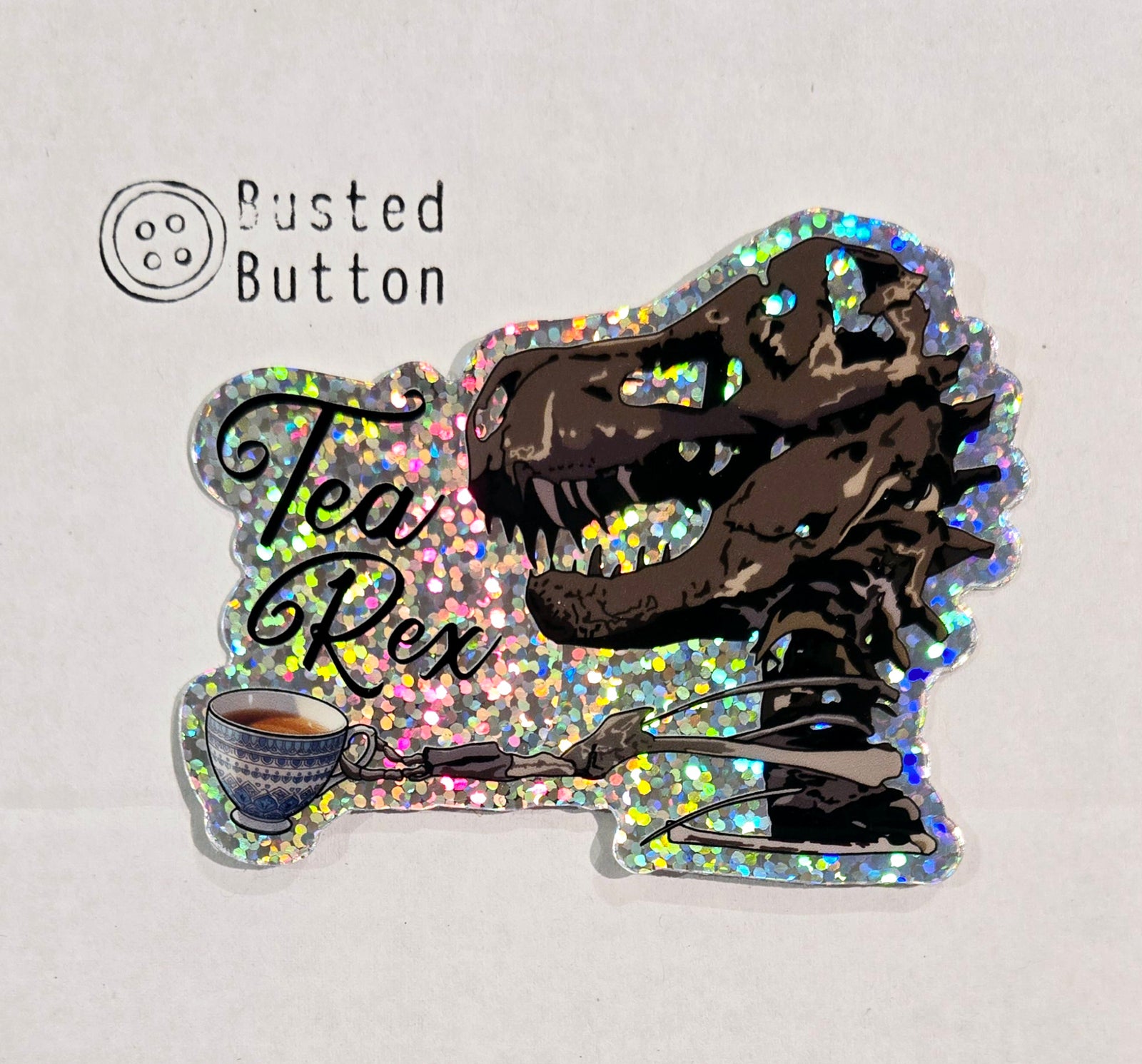 Tea Rex vinyl sticker