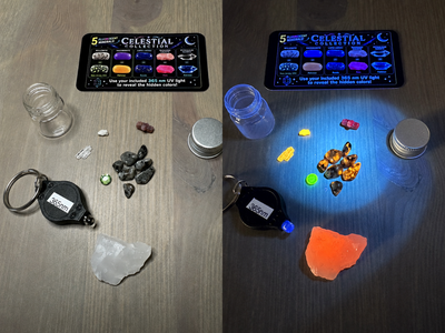 Celestial Fluorescent Gem & Mineral Discovery Kits