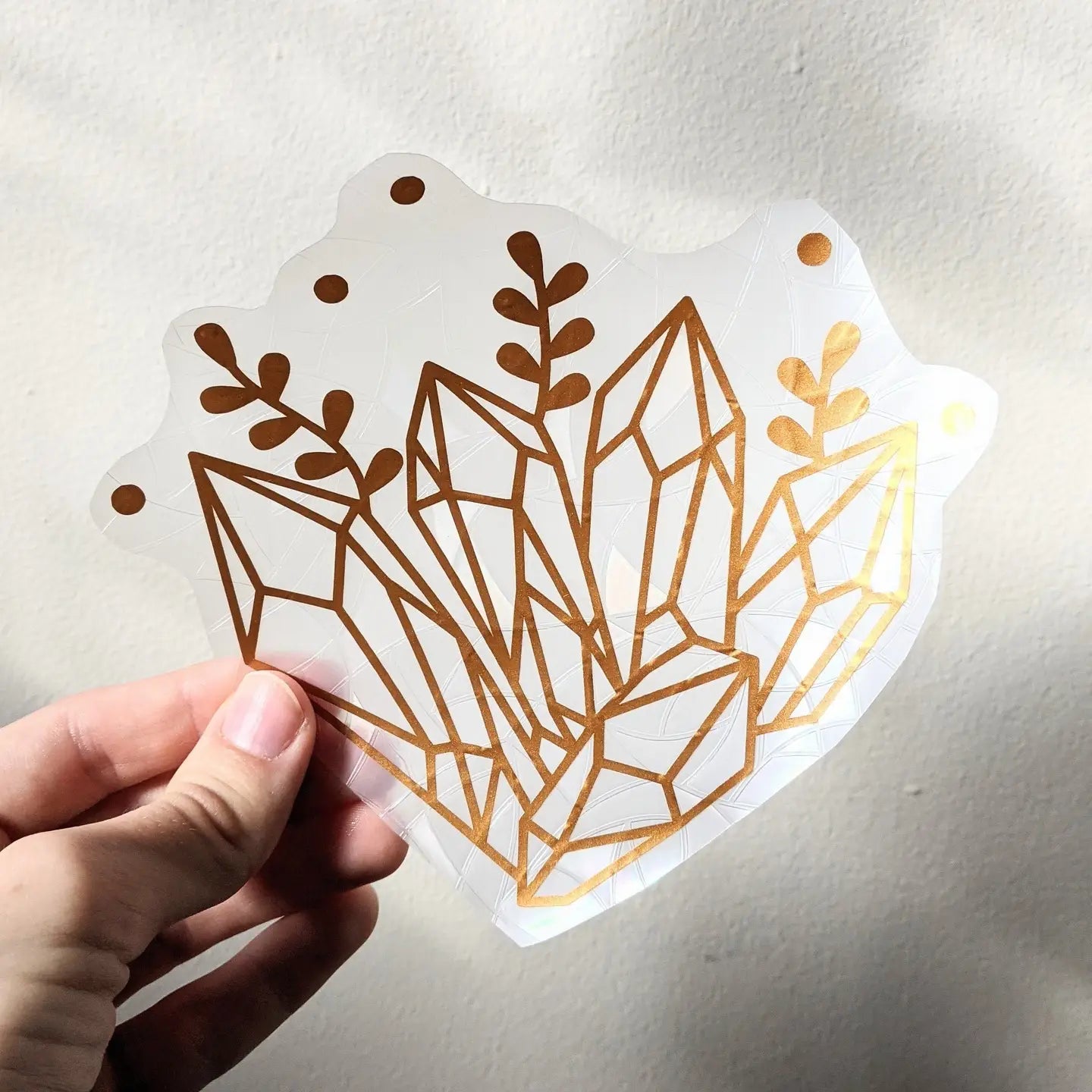 Crystal Suncatcher Sticker | Witchy Decor | Window Cling