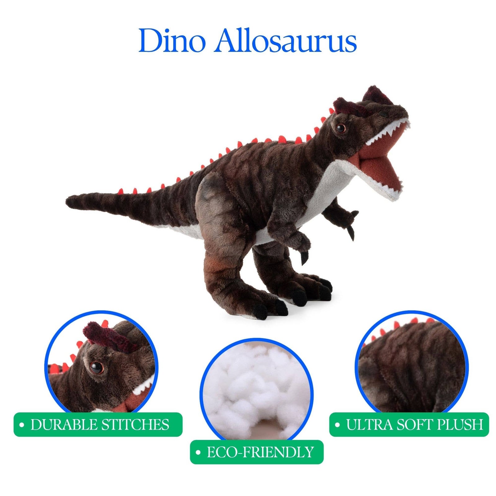 Small Allosaurus Plush 15"