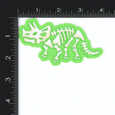 Triceratops Skeleton Sticker - Vinyl | Weather-Proof | Decal