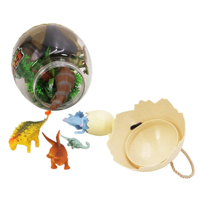 14 Piece Dinosaur Toy Pack w/Egg Container