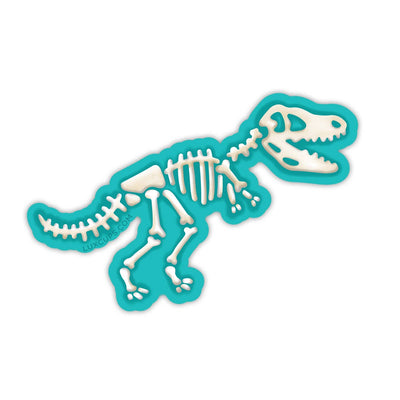 T-Rex Skeleton Sticker - Vinyl | Die-Cut | Weather-Proof