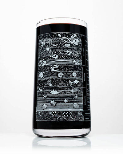 Stratigraphy Core Sample Drinking Glass (18 oz)