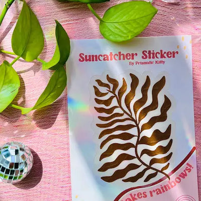 Botanical Suncatcher | Window Cling | Rainbow Maker Sticker
