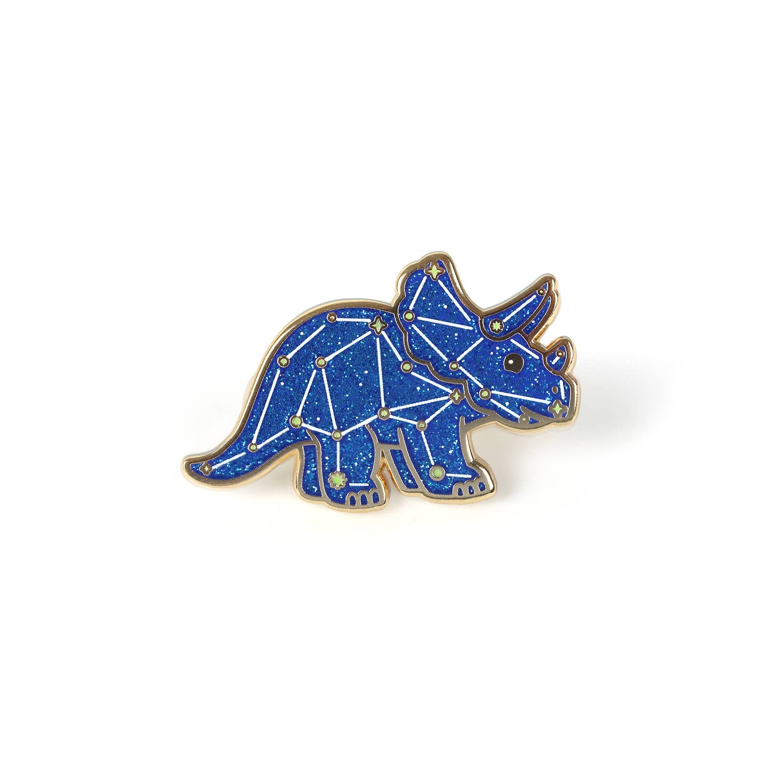 Triceratops Constellation Pin - 2 Posts | Hard Enamel Pin