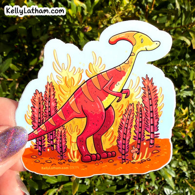 Parasaurolophus Dinosaur Sticker
