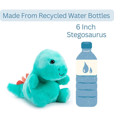 6" Blue Stegosaurus Plush