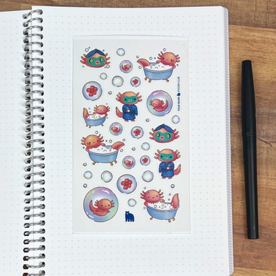 Relaxolotl Sticker sheets