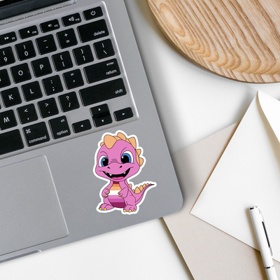 Dinosaur Lesbian Pride Sticker