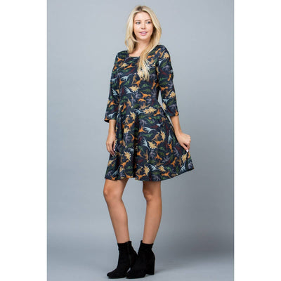 Dino Print Tunic Dress