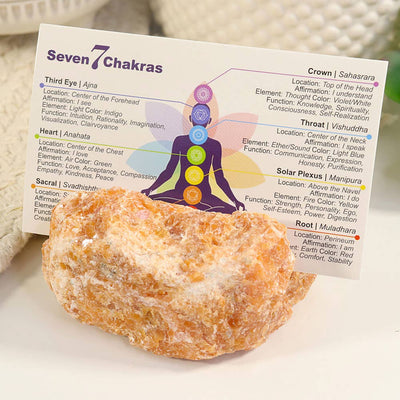 Natural Crystal Card Holder - Calcite Stone