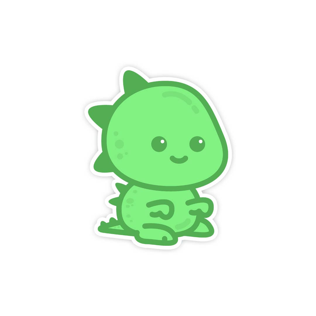 Kawaii Dinosaur Sticker