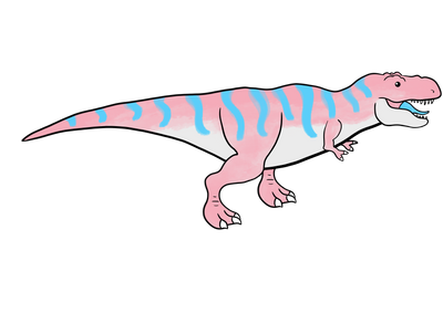 Pride Dinosaur Sticker: Ty-trans-osaurus Rex