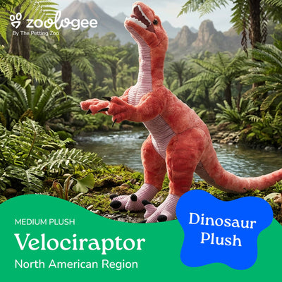 Medium Velociraptor Plush (19" /48cm)