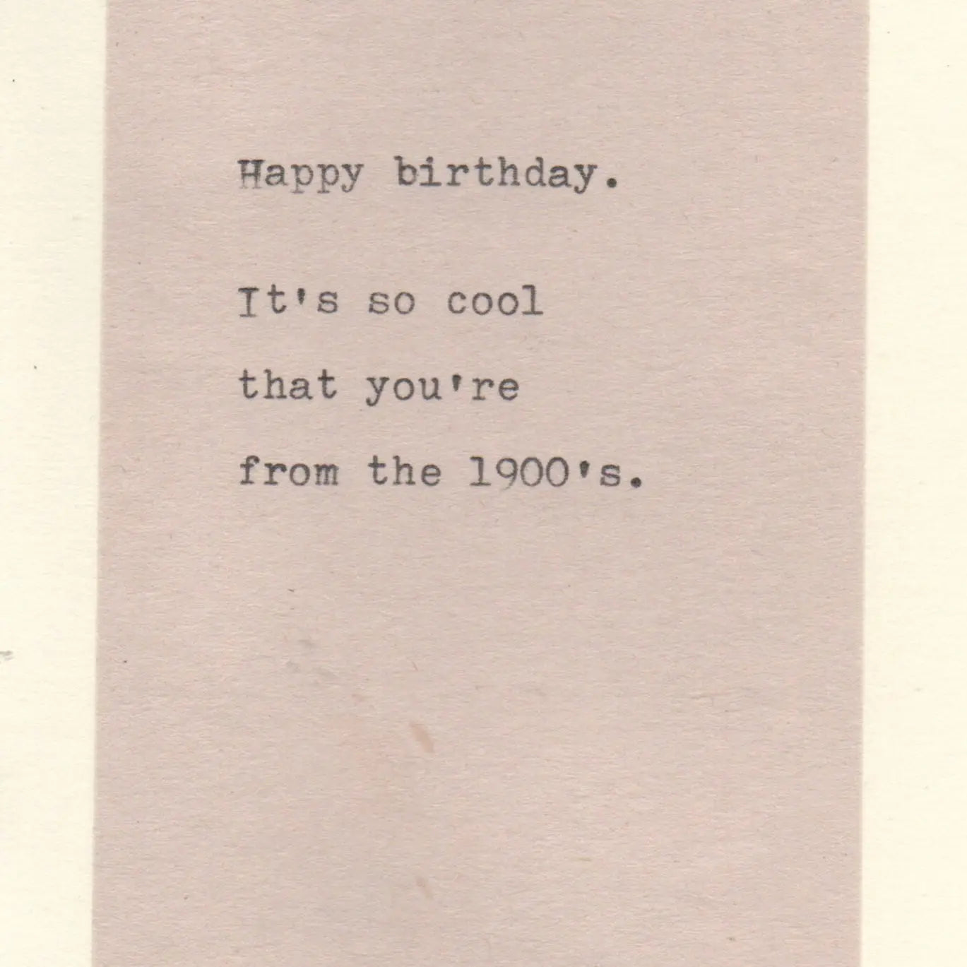 1900's Birthday Card