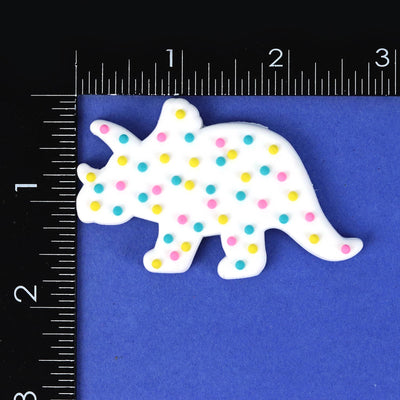 Triceratops Dino Cookie Magnet - Rubber | Die-Cut | All-Over