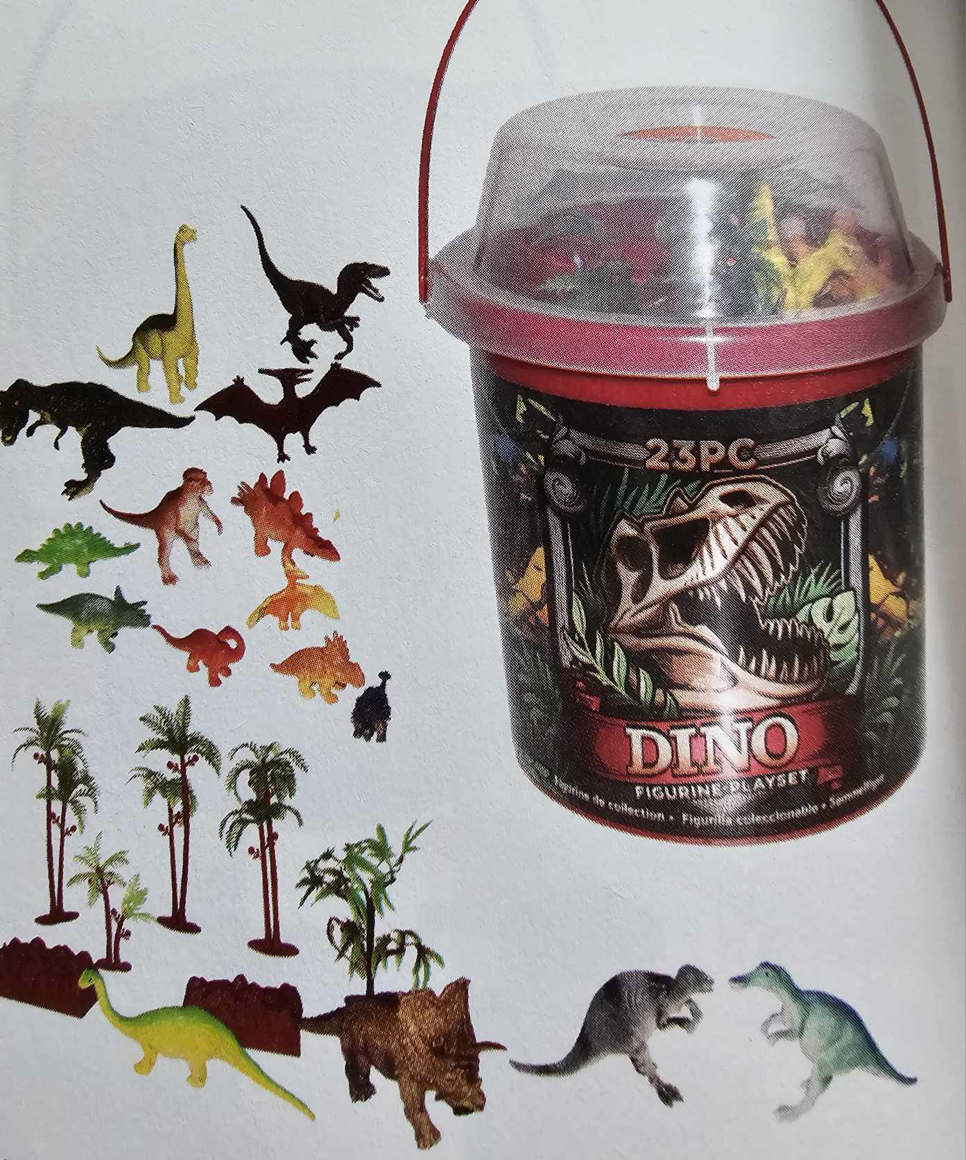 Bucket Dinosaur Large