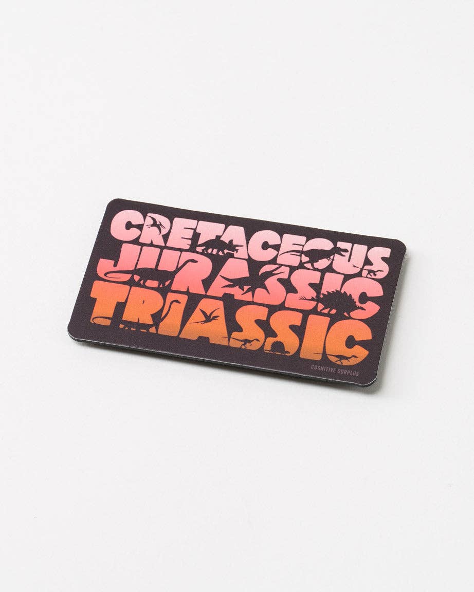 Eras of Dinosaurs Magnet