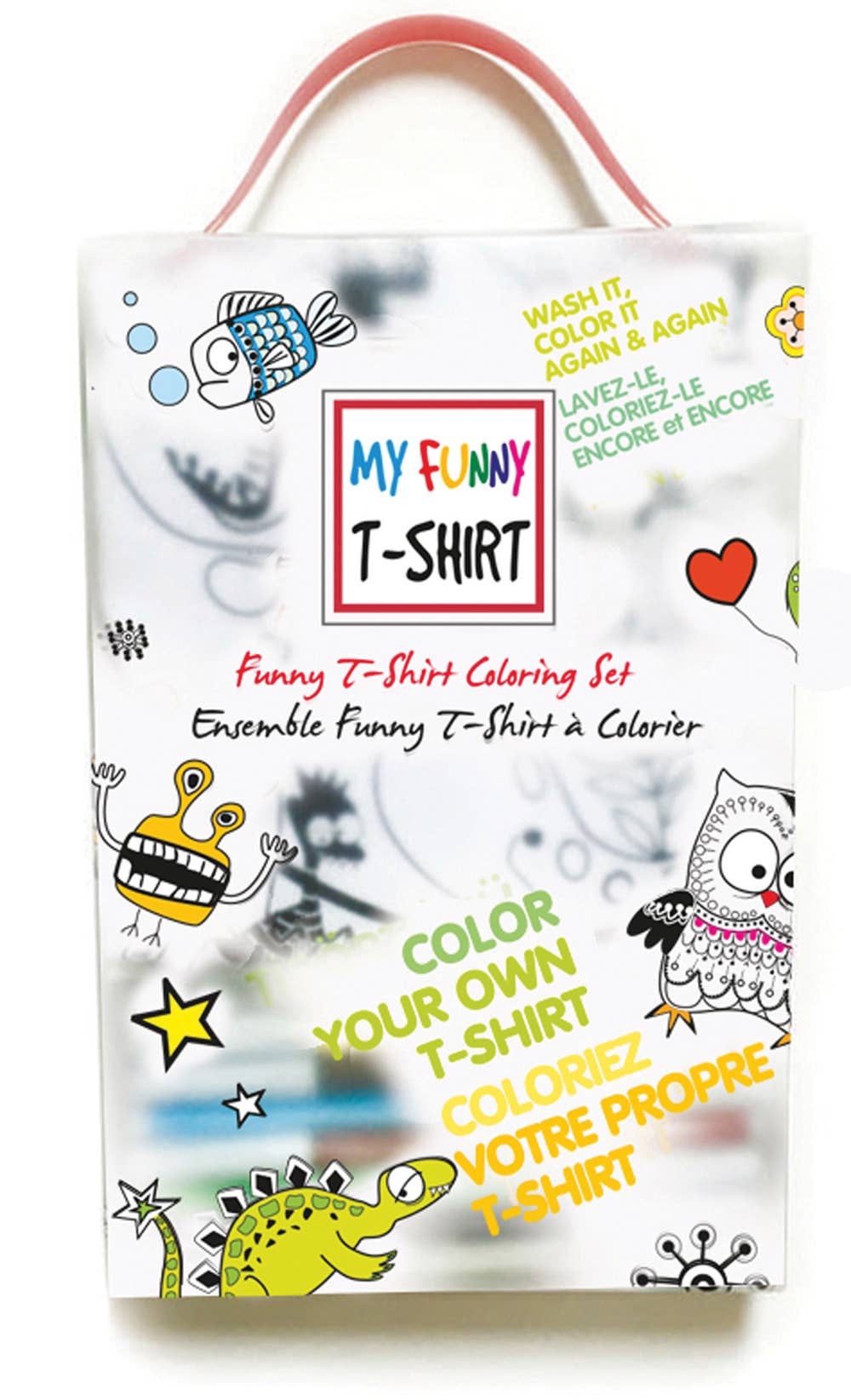 My Funny T-shirt Coloring Set, 6 Markers, Age 8-12